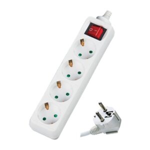 Πολύπριζο με διακόπτη 4 θέσεων 3×1,5mm DMPRO Power