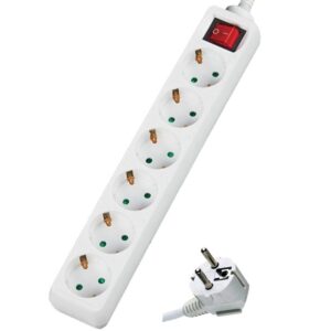 Πολύπριζο με διακόπτη 6 θέσεων 3×1,5mm DMPRO Power