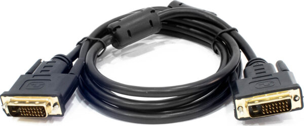 POWERTECH καλώδιο DVI-D 24+1 CAB-DVI003, 2x Ferrites, 1.5m, μαύρο - Image 2