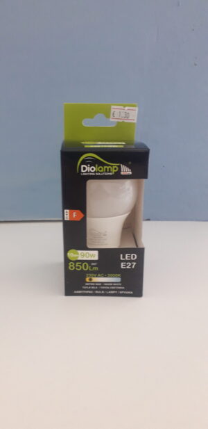 Λάμπα led A60 αχλάδι E27 10W 230V 3000k θερμό λευκό φως δέσμης 180° 850 lumen 30000h