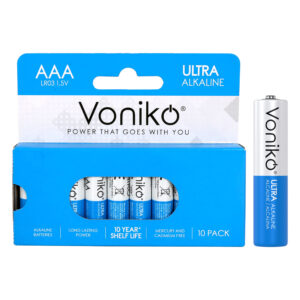 Voniko αλκαλικές μπαταρίες AΑΑ LR03 1.5V (10 τμχ)