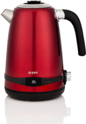 Gruppe HHB8702D Βραστήρας 1.7lt 2200W Κόκκινος