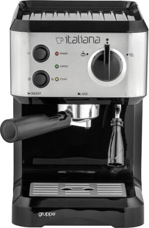 Gruppe Μηχανή Espresso 1050W Πίεσης 20bar Inox CM4677